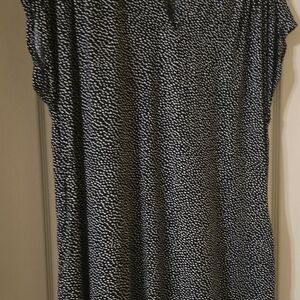 GAP Black and White Patterned Dress - L with Pockets